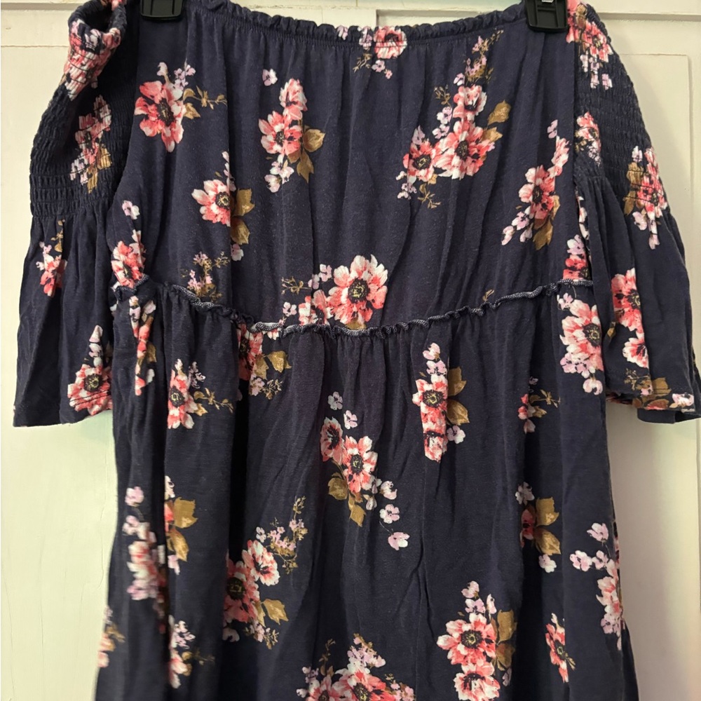 Rewind Navy Floral Dress